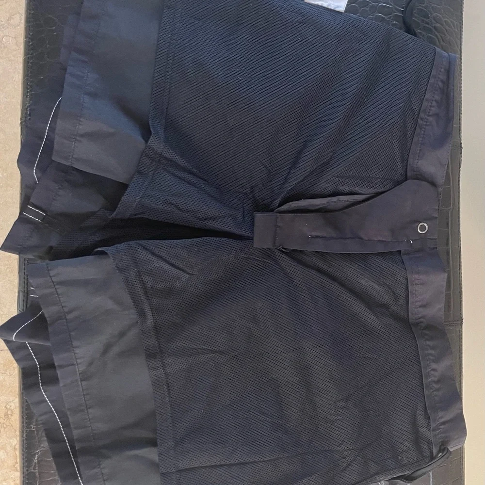 Gucci Women’s Black Swim Shorts with White Contrast Stitching